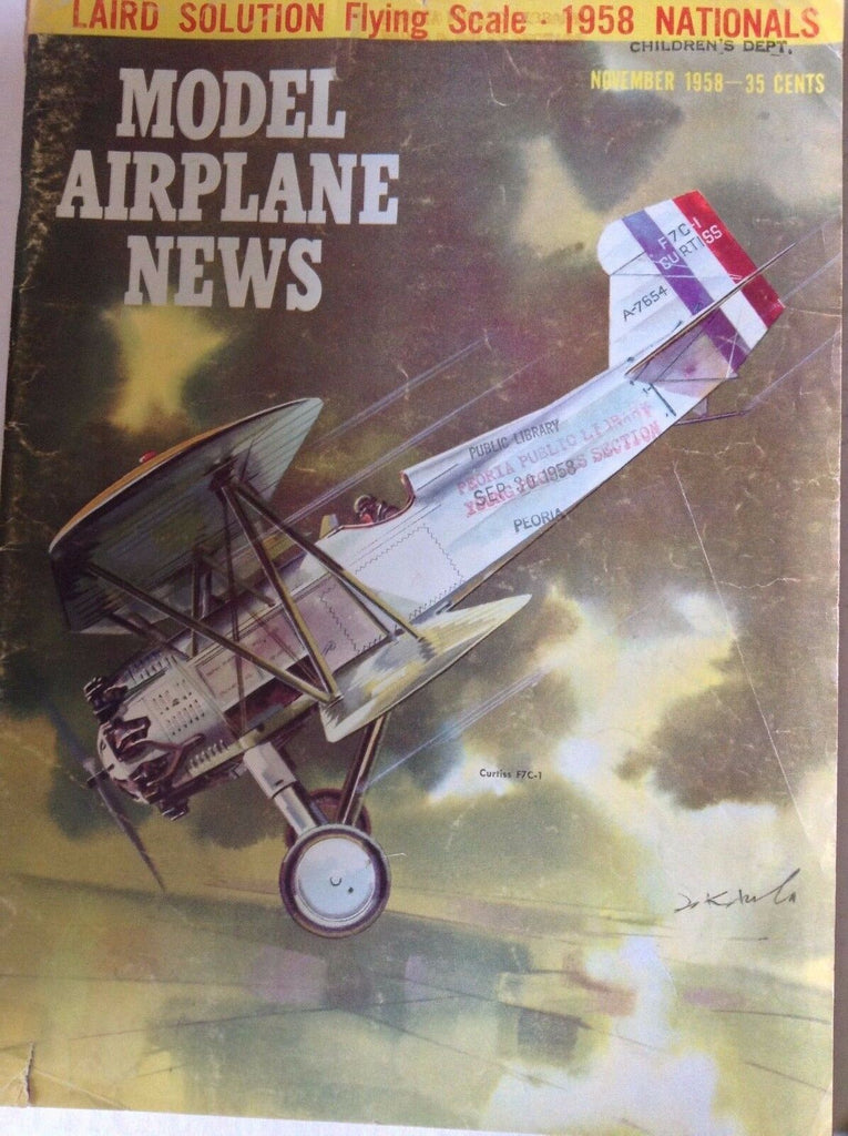 Model Airplane News Magazine Laird Solution November 1958 082317nonrh