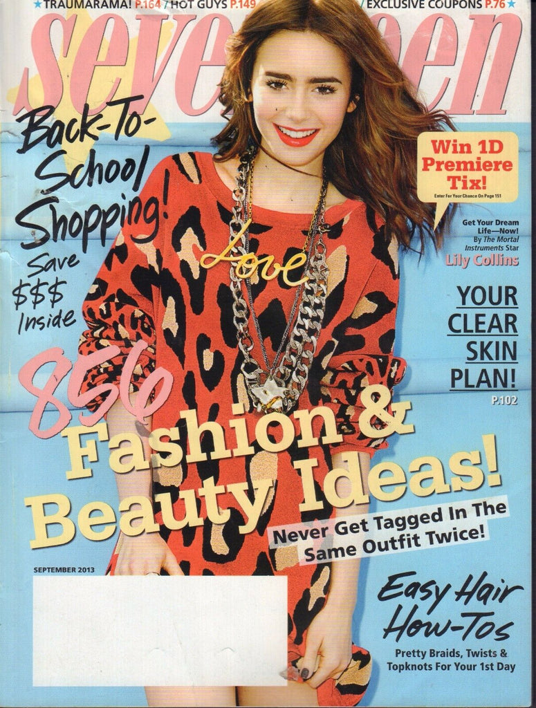 Seventeen Magazine September 2013 Lily Collins 090517nonjhe