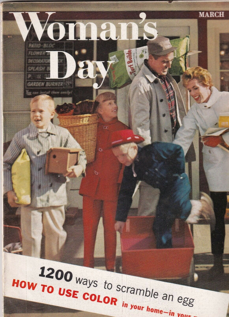 Woman's Day Mag 1200 Ways To Scramble An Egg March 1958 100719nonr