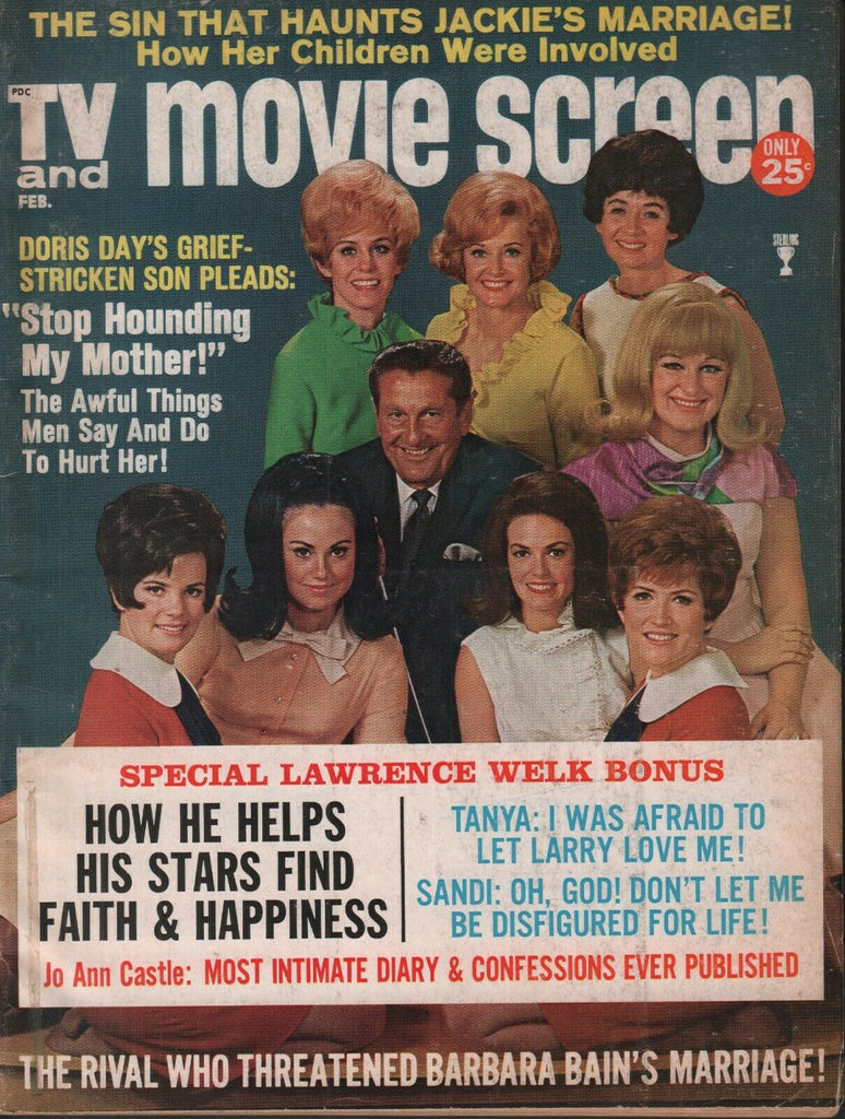 TV & Movie Screen February 1969 Doris Day Jackie Kennedy 062019AME