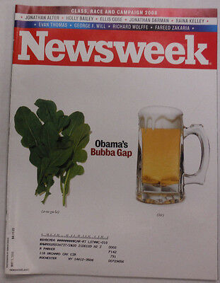 Newsweek Magazine Obama's Bubba Gap Holly Bailey May 2008 052615R2