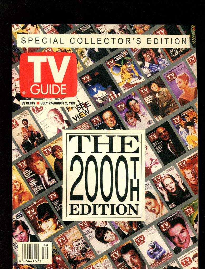 TV Guide Magazine July 27-August 2 1991 2000th Edition Ex No ML 122116jhe