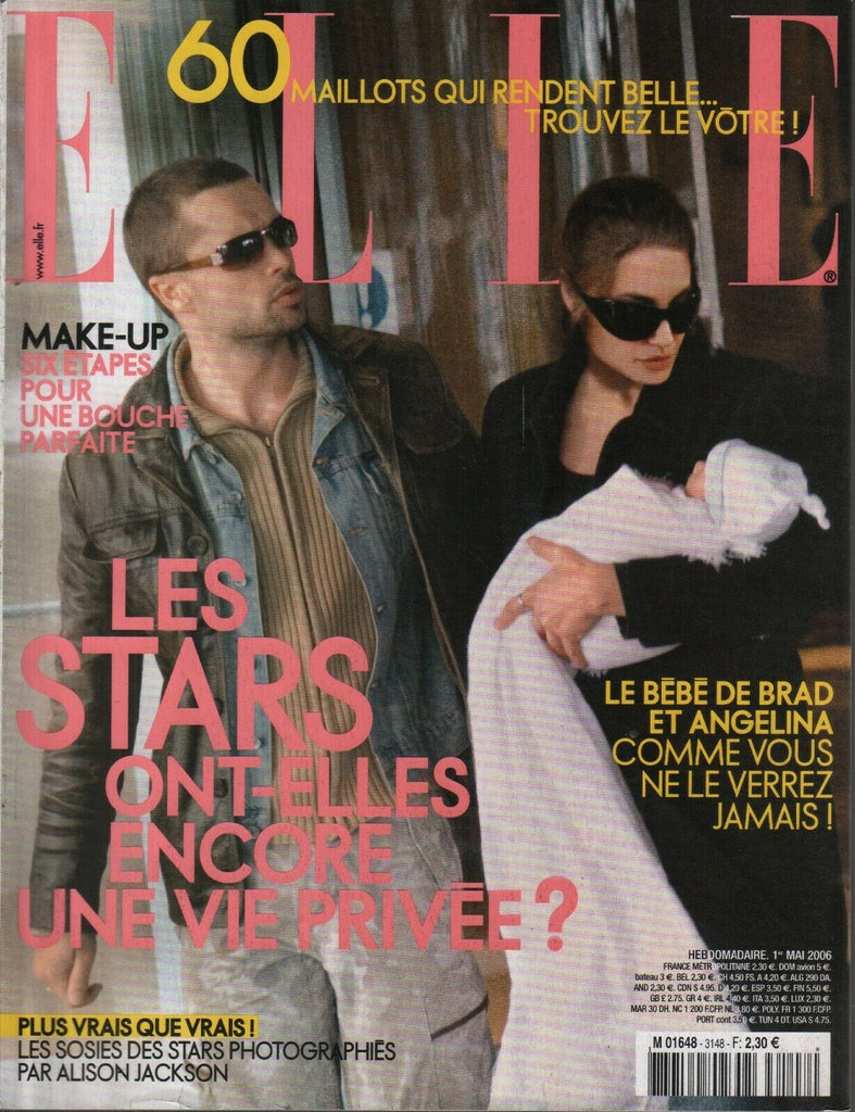 Elle French Fashion Magazine 1 Mai 2006 Brad Pitt Angelina Jolie 091819AME