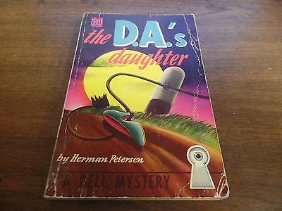 The D.A.'s Daughter Herman Petersen Dell 1943 Mapback Mystery Novel 122915ame