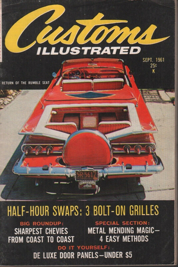 Custom Illustrated Vintage Magazine September 1961 Arnold Ambrason 121518AME