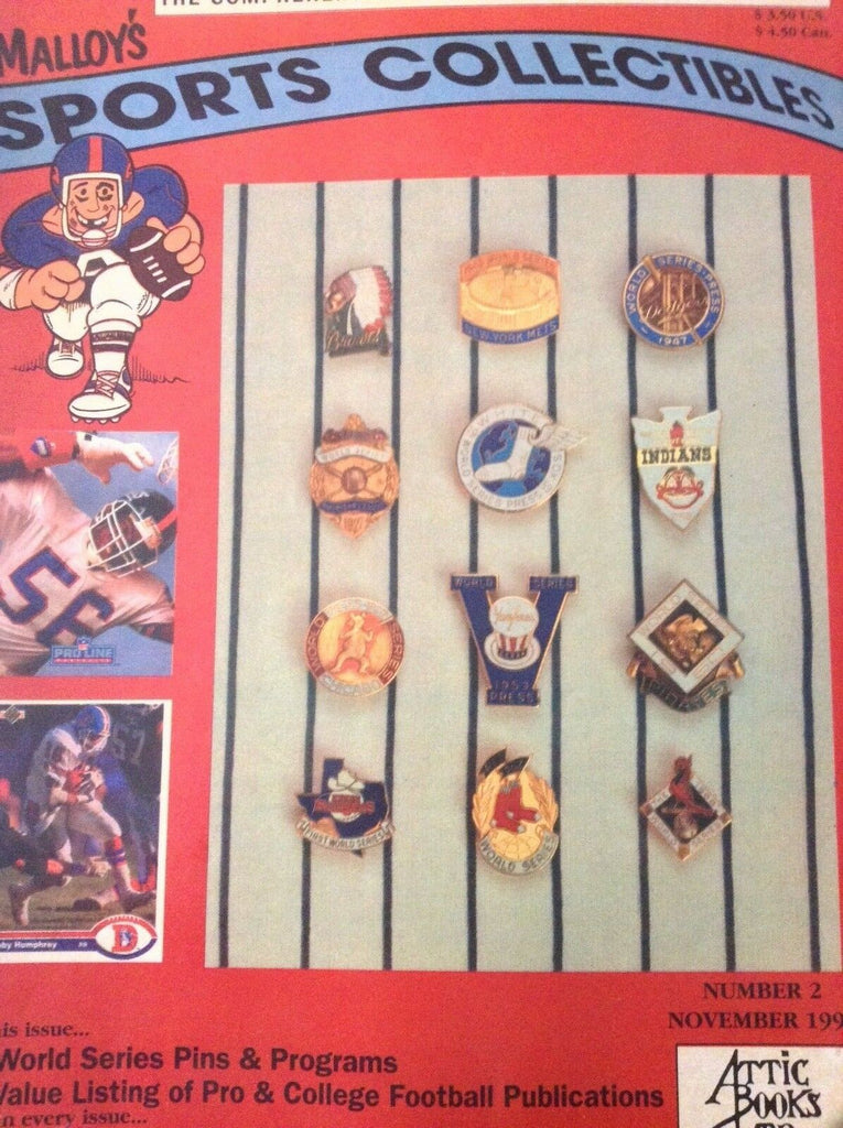 Malloy's Sports Collectibles Magazine World Series November 1991 120818nonrh