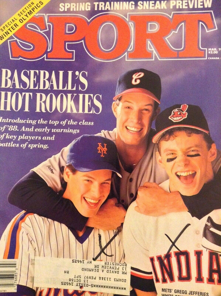 Sport Magazine Met's Gregg Jefferies March 1988 042518nonrh