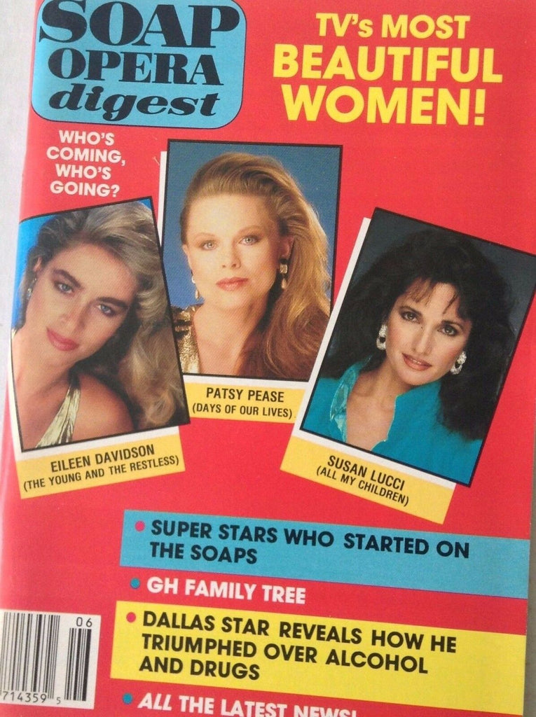 Soap Opera Digest Magazine Patsy Reese February 9, 1988 090517nonrh