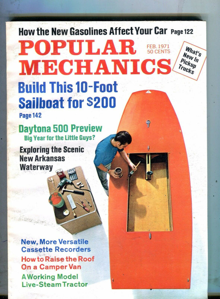 Popular Mechanics Magazine February 1971 10-Foot $200 Sailboat 062717nonjhe