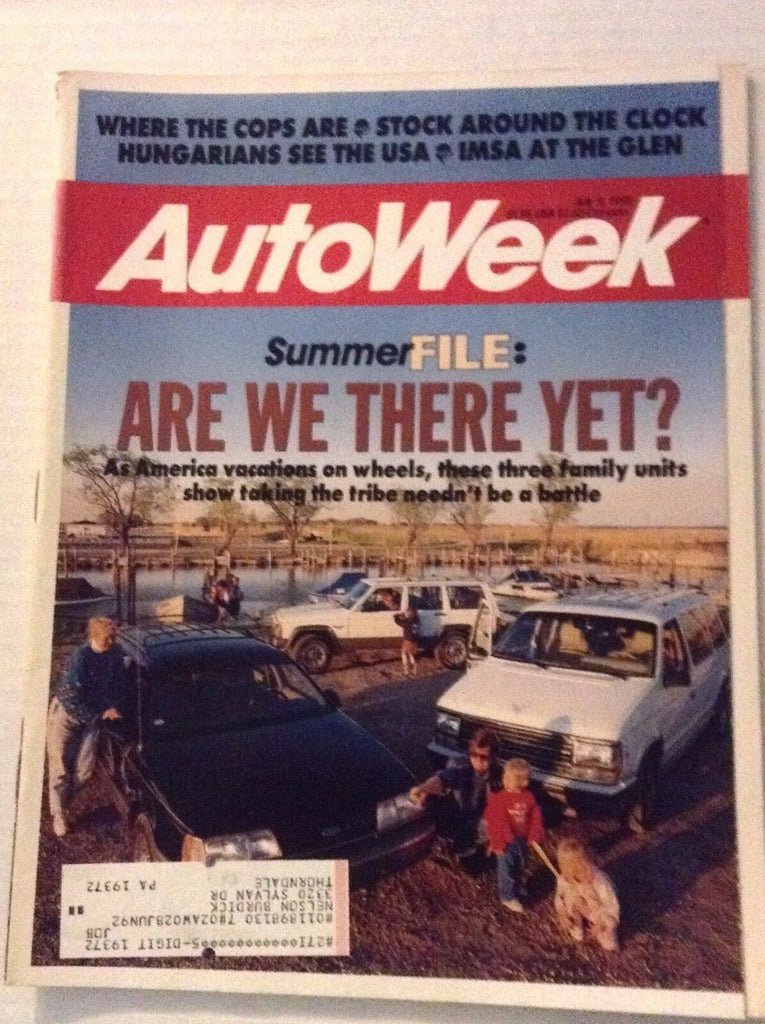 Autoweek Magazine Magazine IMSA At The Glen July 9, 1990 011717RH