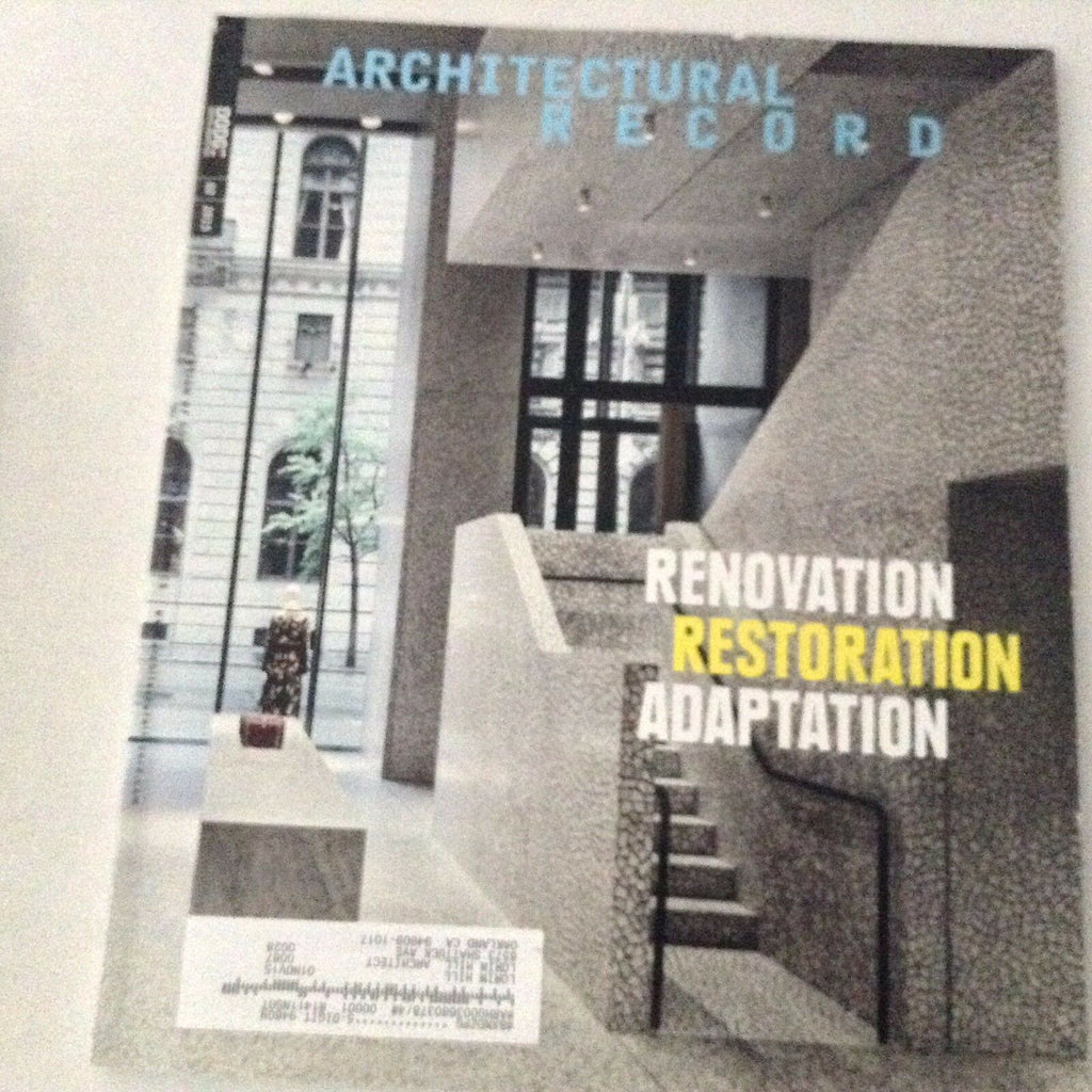 Architectural Record Magazine Restoration Adapation February 2015 070417nonrh
