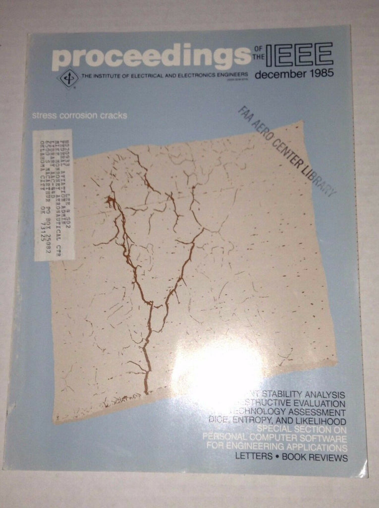 Proceedings Of The IEEE Magazine Transient Stability December 1985 022917NONRH