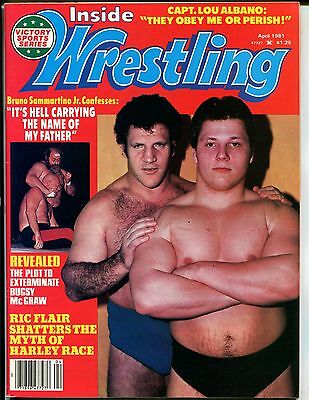Victory Sports Series Inside Wrestling April 1981 Ric Flair EX 111815DBE