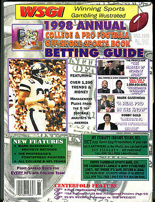 WSGI 1998 Annual College & Pro Football Betting Guide VGEX 022616jhe2