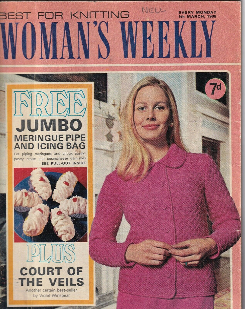 Woman's Weekly Magazine Meringue Pie & Icing March 1968 051919nonr