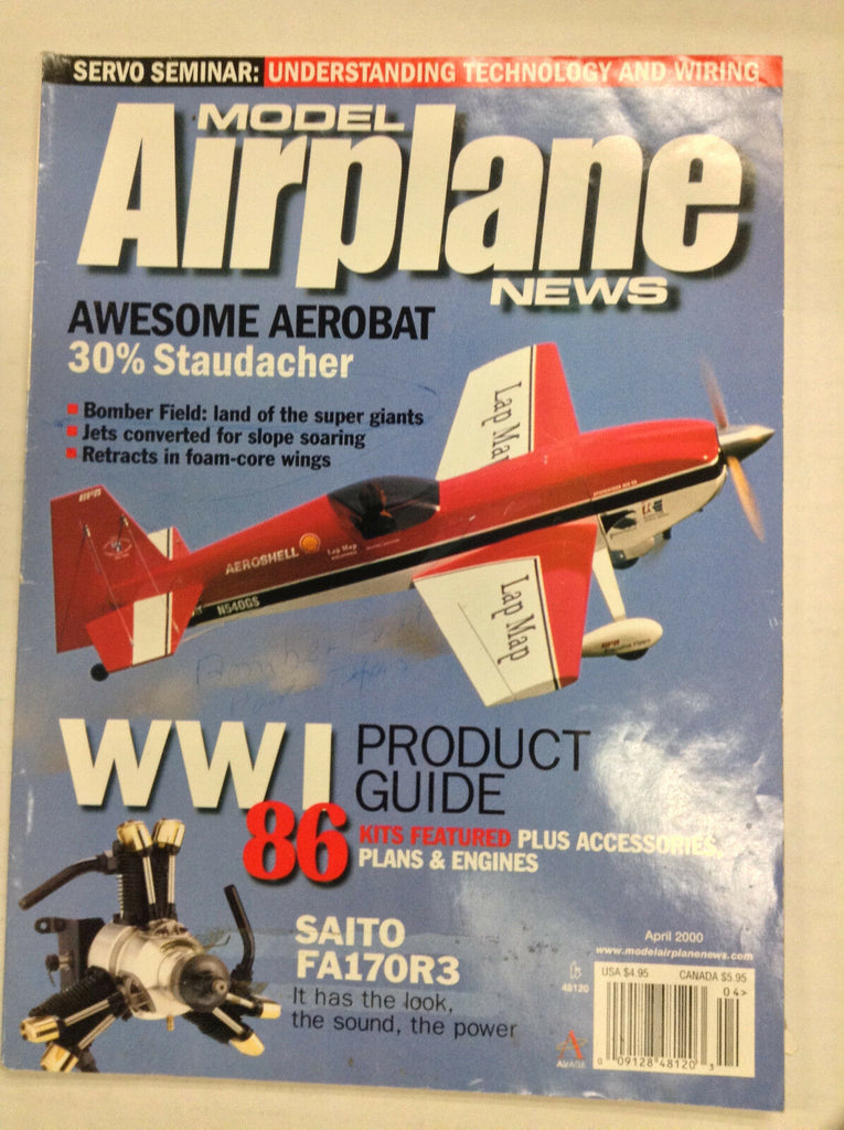 Model Airplane News Magazine WWI Product Guide Staudacher April 2000 041517nonrh