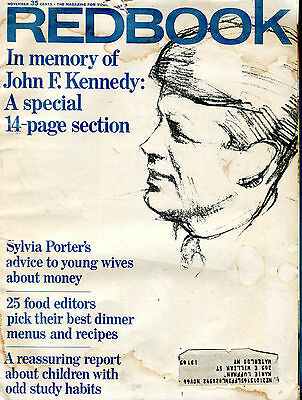 Redbook Magazine November 1964 In Memory Of John F. Kennedy VG 080916jhe