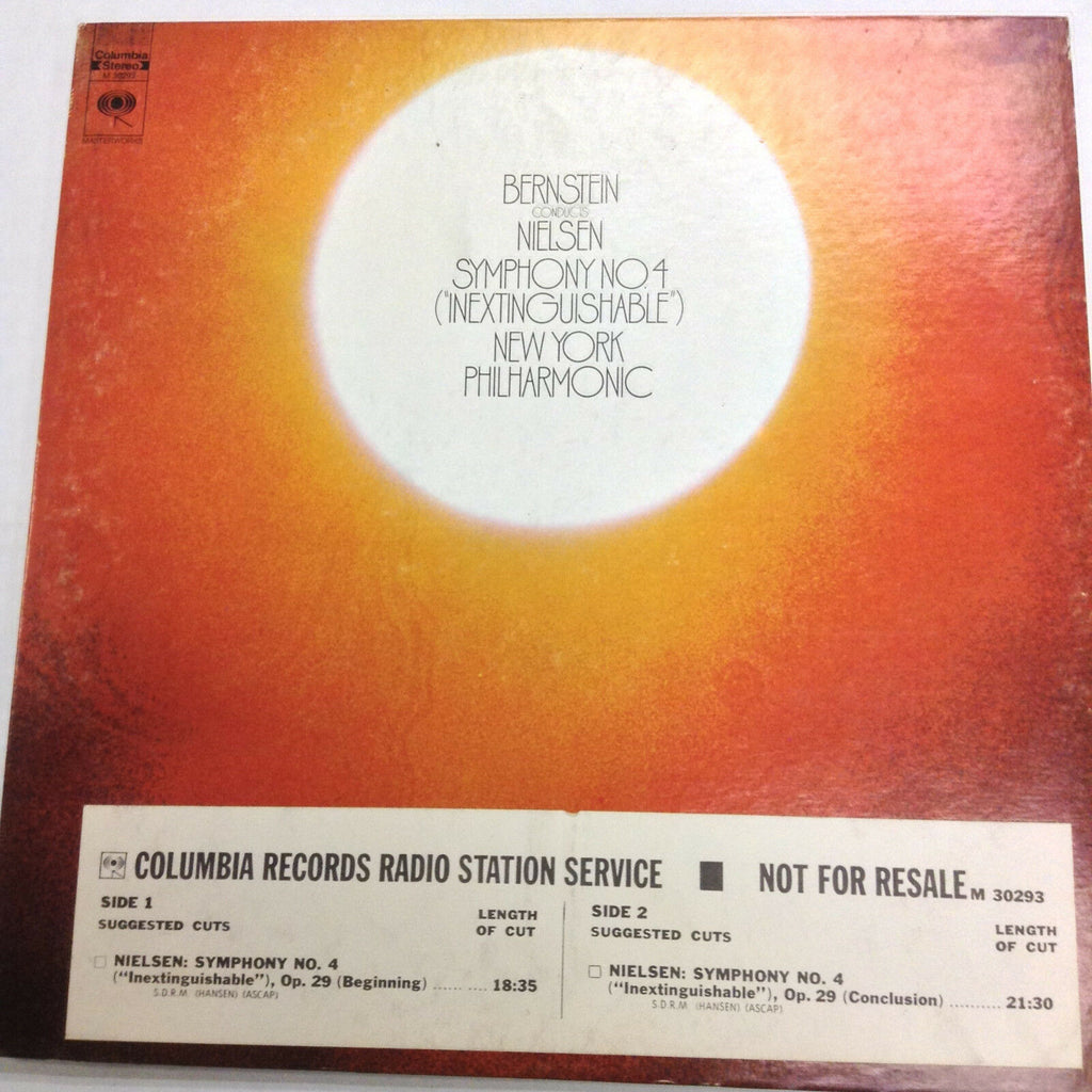 Bernstein Conducts Nielsen Symphony No.4 M30293 Columbia 33RPM 031017RR