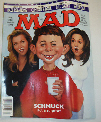 Mad Magazine Alfred Neuman & Clinton & Dole March 1996 032615R