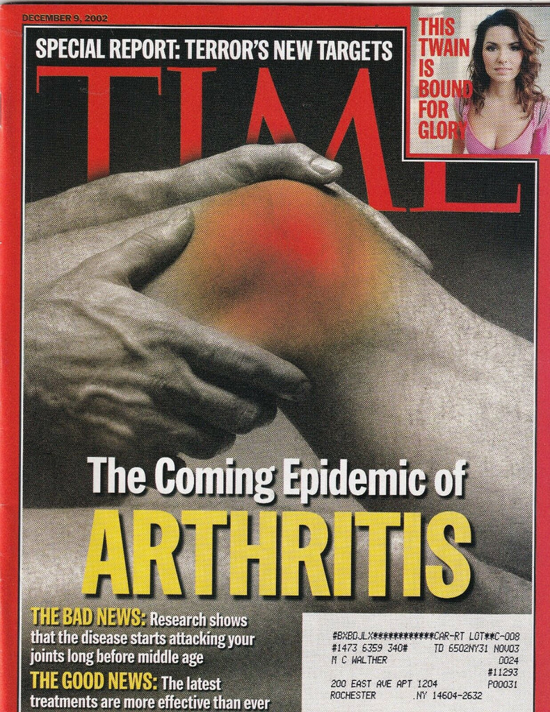 Time Mag Epidemic Of Arthritis December 9, 2002 102219nonr