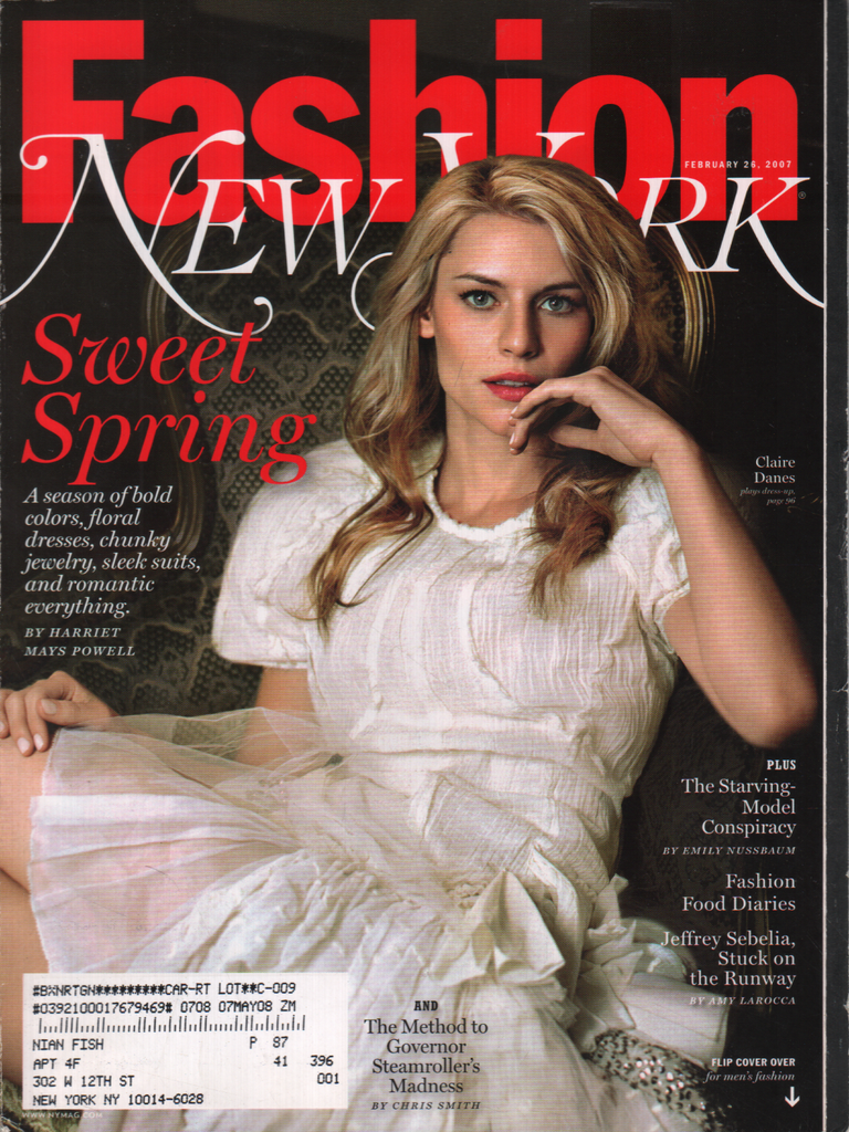Fashion New York February 26 2007 Claire Danes Jeffrey Sebelia 040620DBE