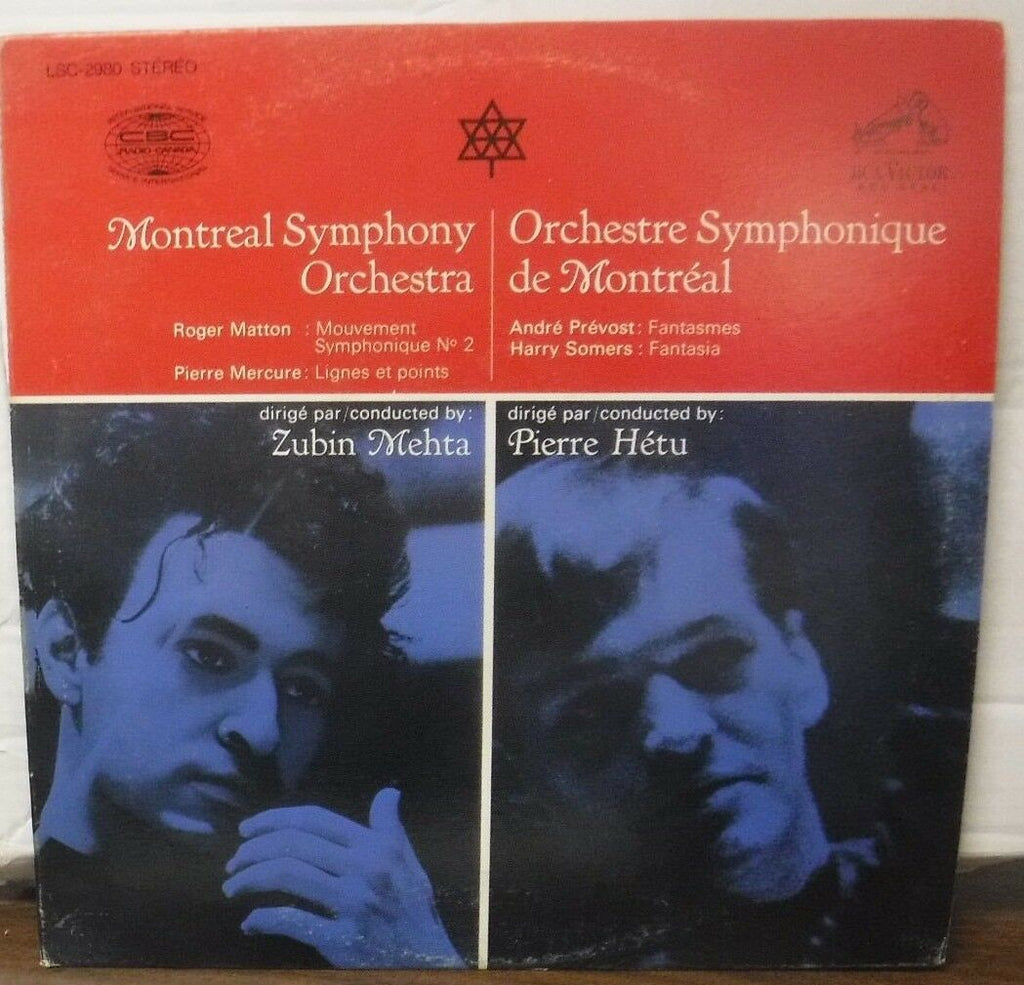 Montreal Symphony Orchestra Zubin Mehta Pierre Hetu vinyl LSC2980 031118LLE