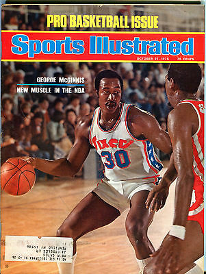 Sports Illustrated Magazine October 27 1975 George McGinnis EX 031516jhe