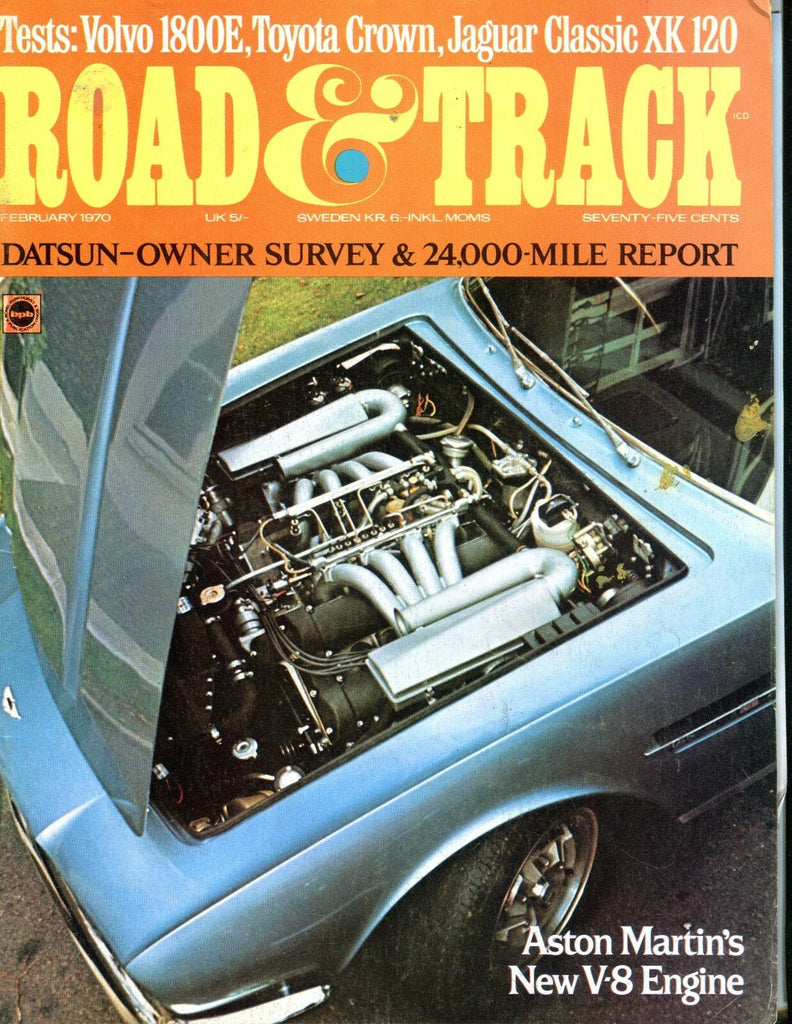 Road & Track Magazine February 1970 Aston Martin VGEX No ML 042417nonjhe