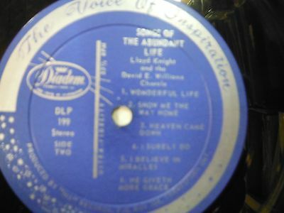 33 RPM Vinyl Lloyd Knight Songs Of The Abundant Life Diadem DLP199 011915KME