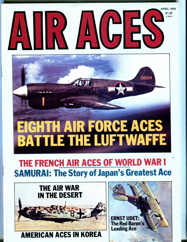 Air Aces Magazine April 1976 Eighth Air Force Aces EX No ML 053017nonjhe