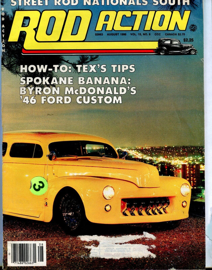 Rod Action Magazine August 1986 Tex's Tips EX No ML 031017nonjhe