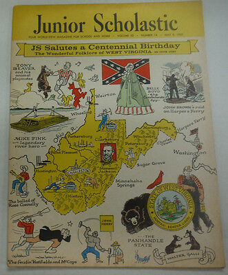 Junior Scholastic Magazine Centennial Birthday & Tony Beaver May 1963 061915R