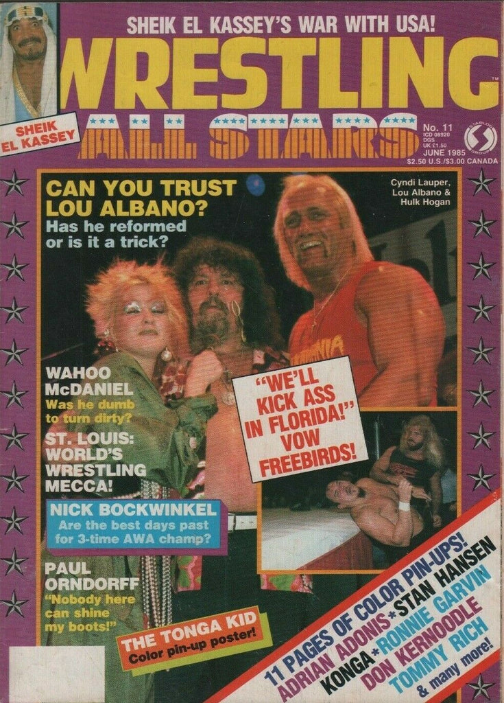 Wrestling All Stars No.11 June 1985 Hulk Hogan Cyndi Lauper 050619DBE2