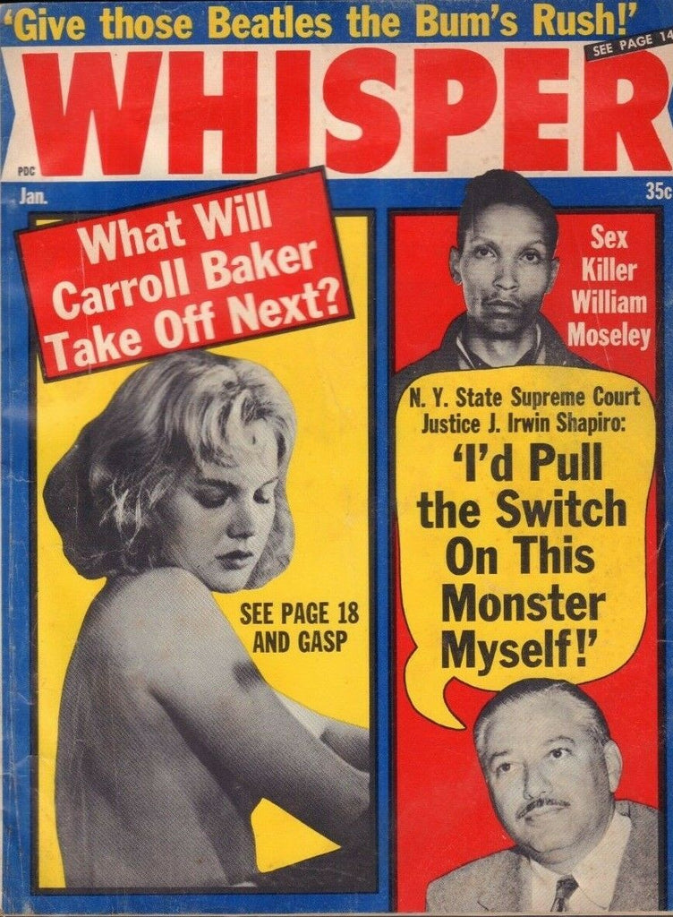 Whisper January 1965 The Beatles Carroll Baker J Irwin Shapiro 013119DBE2