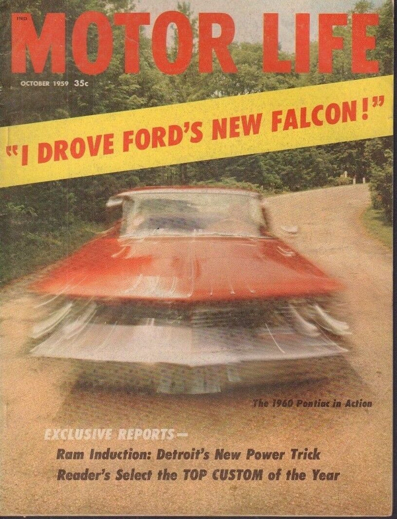 Motor Life Magazine 1960 Pontiac Ram Induction October 1959 030618nonr