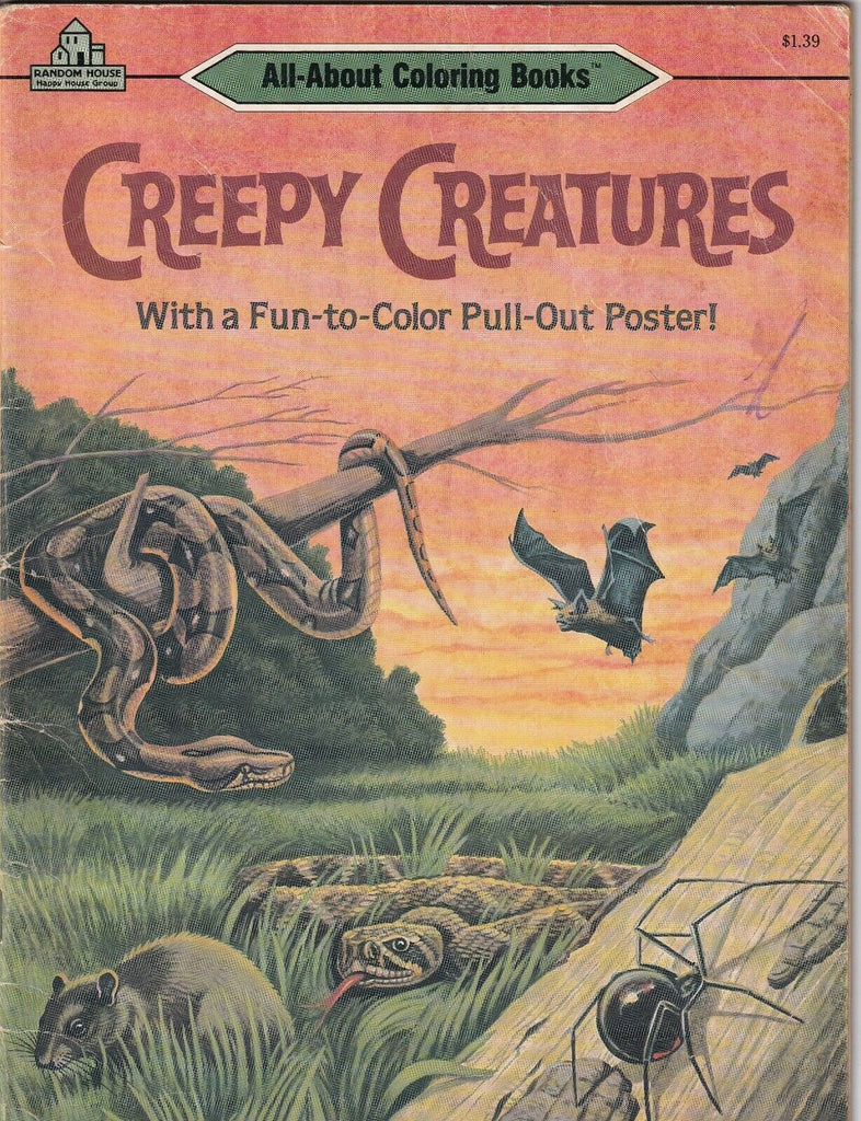 Creepy Creatures Coloring Book 5% Used 051419nonr