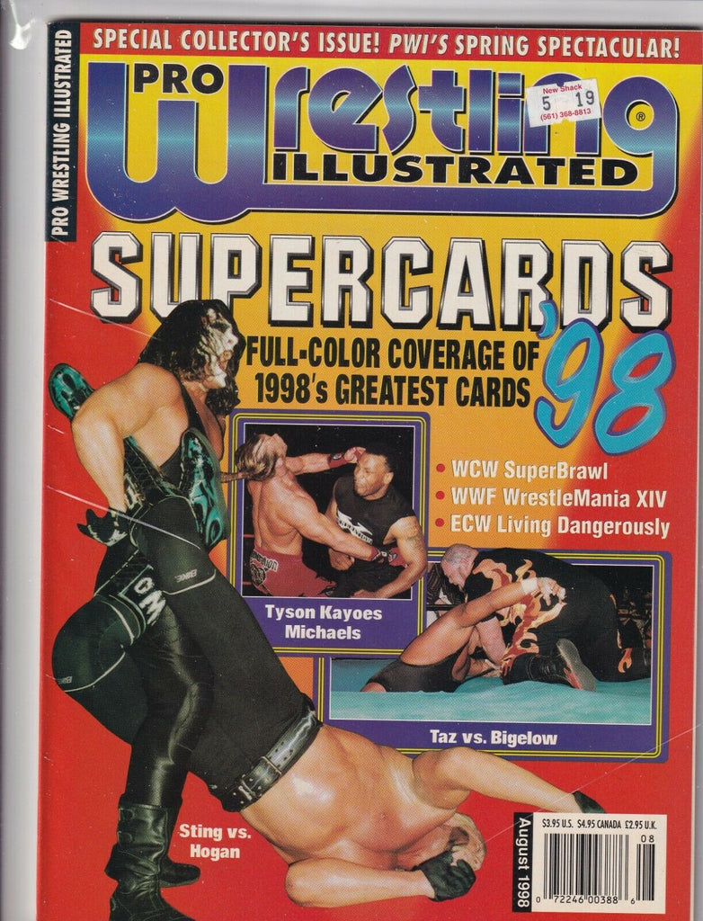 Pro Wrestling Illustrated Sting Hulk Hogan Mike Tyson August 1998 060519nonr