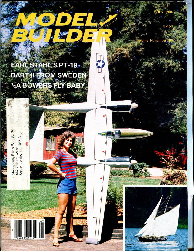 Model Builder Magazine July 1984 Earl Stahl EX w/ML 041217nonjhe