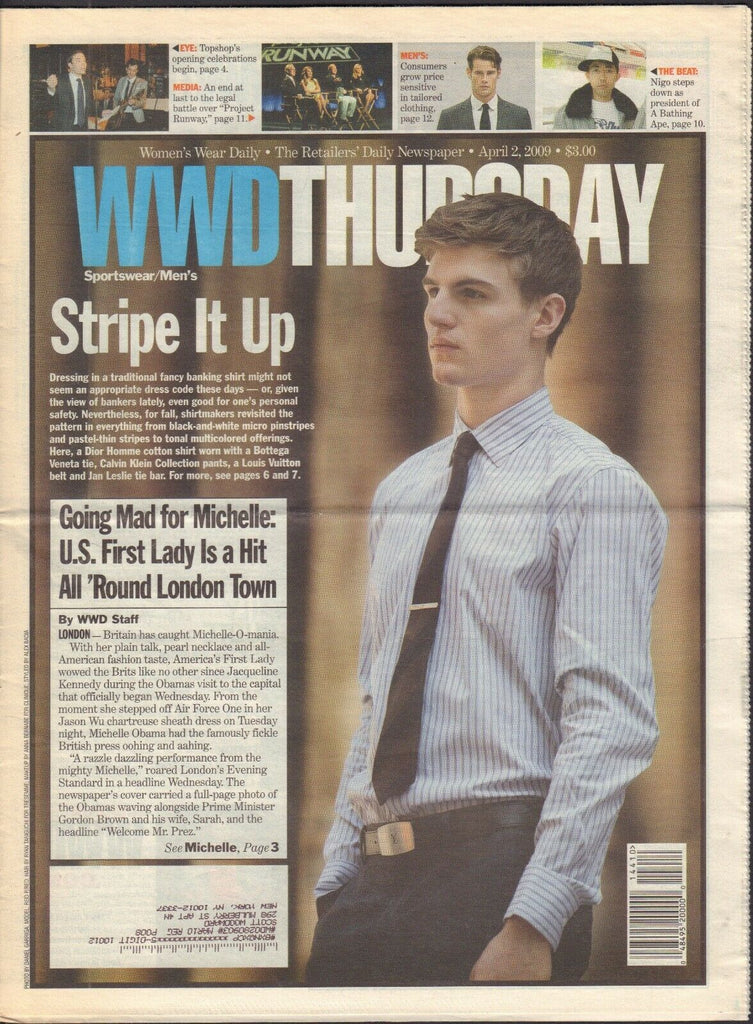 WWD April 2 2009 Michelle Obama Project Runway 021419DBE2