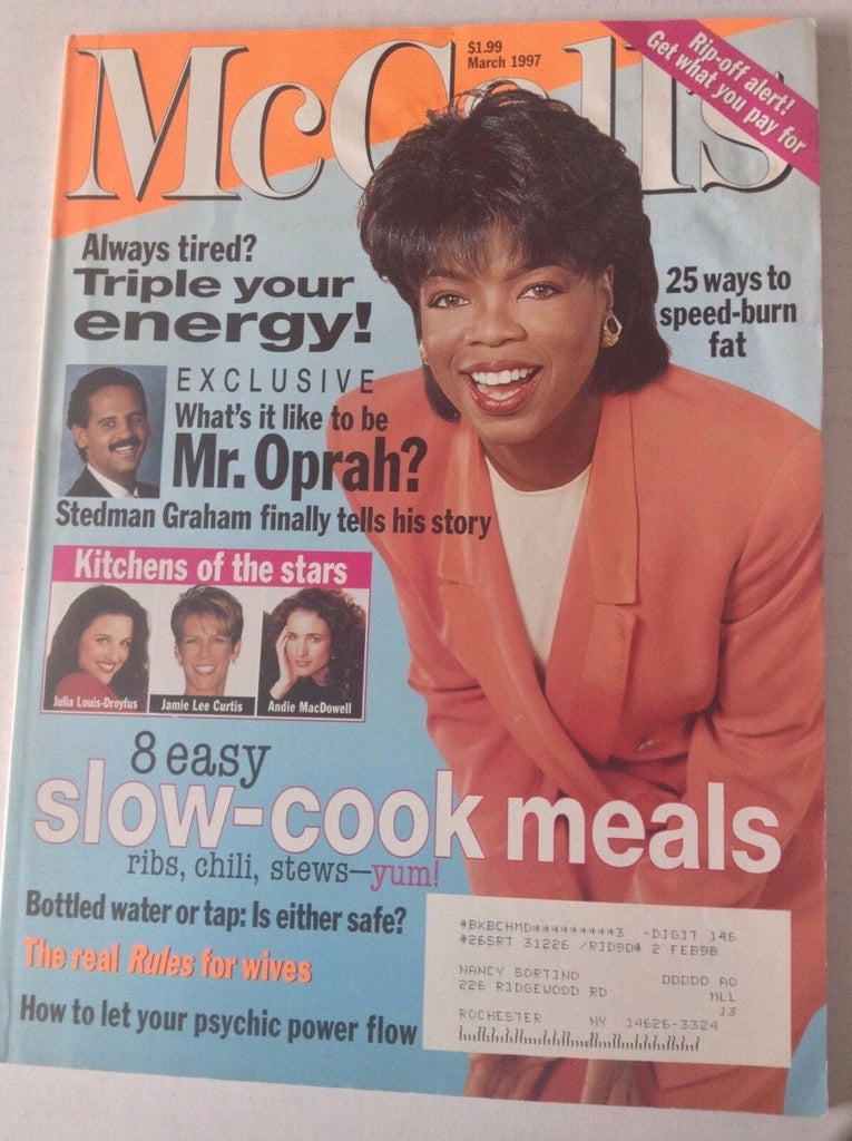McCall's Magazine Oprah Winfrey Slow Cook Meals March 1997 051117nonrh2