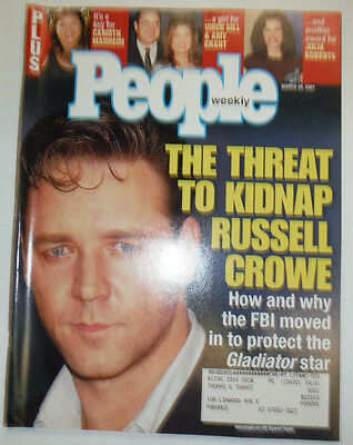 People Magazine Russell Crowe & Julia Roberts March 2001 WITH ML 031215R