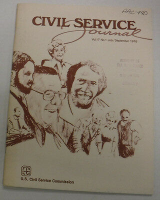 Civil Service Journal Magazine Position Management September 1976 FAL 081515R