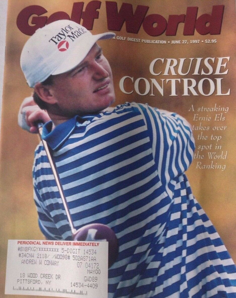 Golf World Magazine Ernie Els Takes Over June 27, 1997 072417nonrh