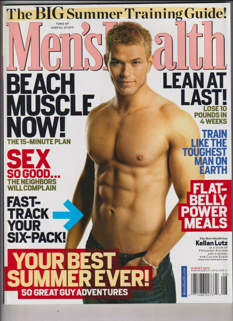 Men's Health Mag Kellan Lutz Best Summer Ever August 2010 031320nonr