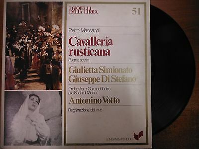 33 RPM Vinyl Pietro Mascagni Cavalleria Rusticana Gioielli Records GML51022415SM