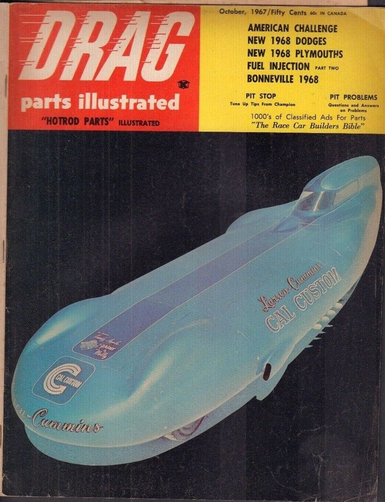 Drag Pars Illustrated Magazine American Challenge October 1967 021218nonr