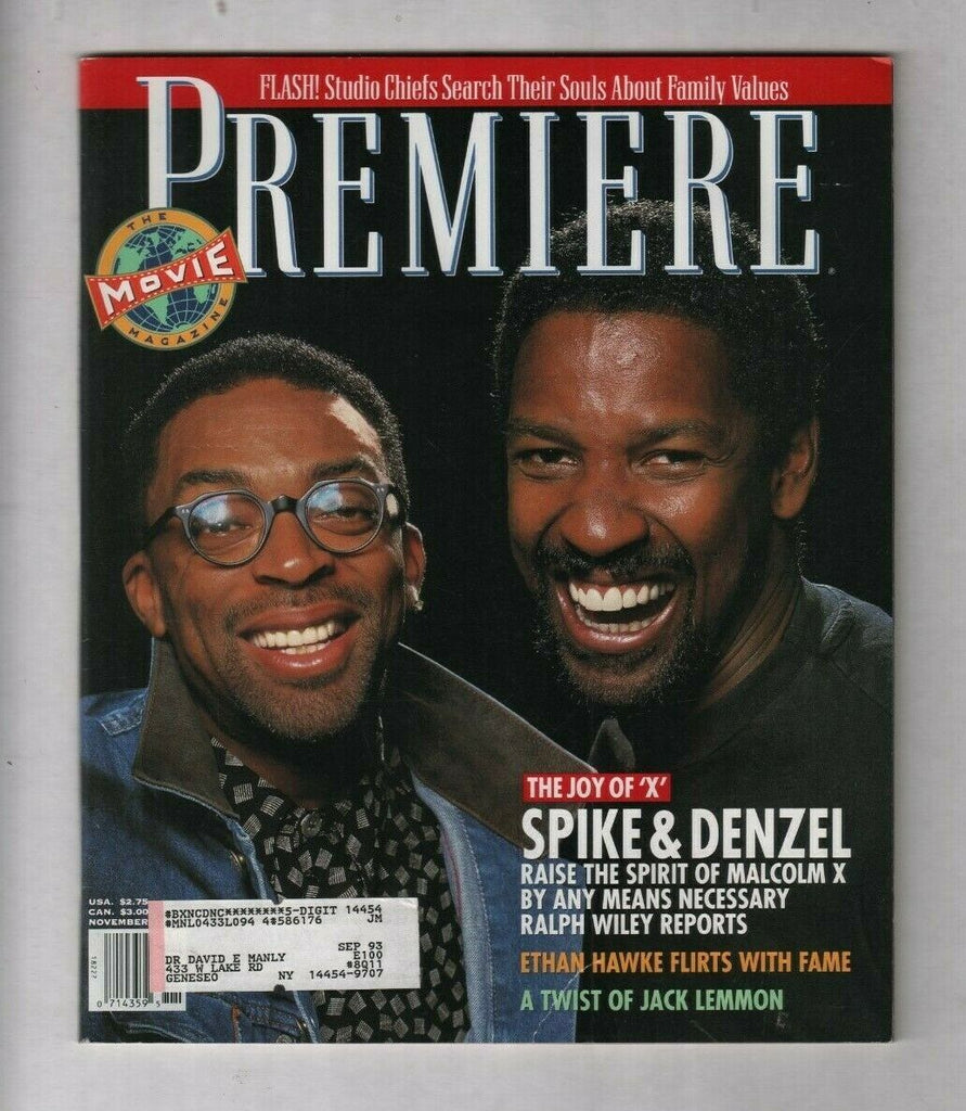 Premiere Mag Spike Lee & Denzel Washington November 1992 012920nonr