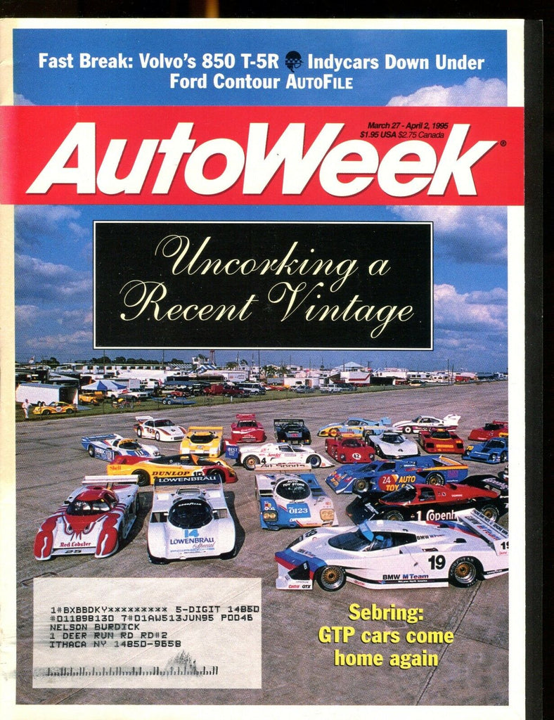 AutoWeek Magazine March 27 1995 Recent Vintage EX w/ML 022517nonjhe