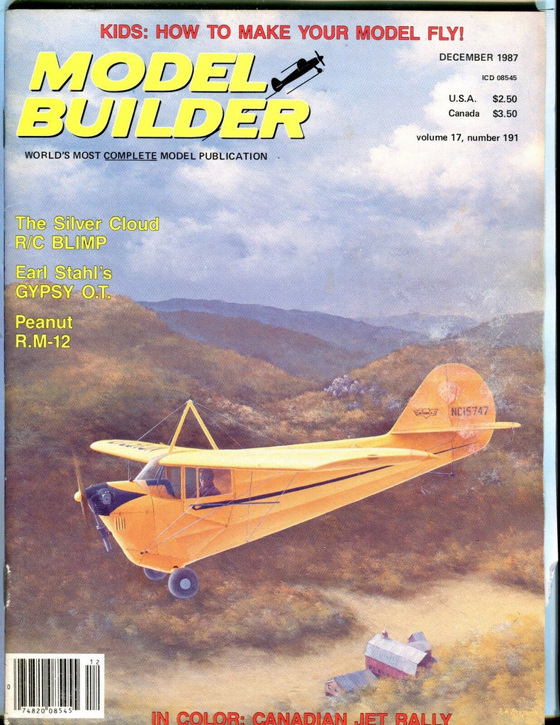 Model Builder Magazine December 1987 Peanut R.M.-12 EX 041017nonjhe