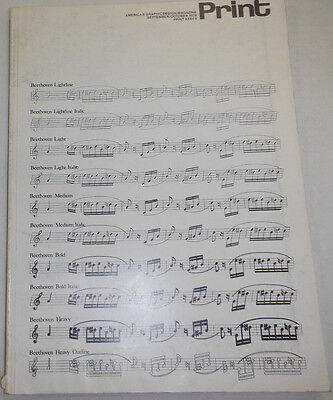Print Magazine Beethoven Music Notes September/October 1978 083014R